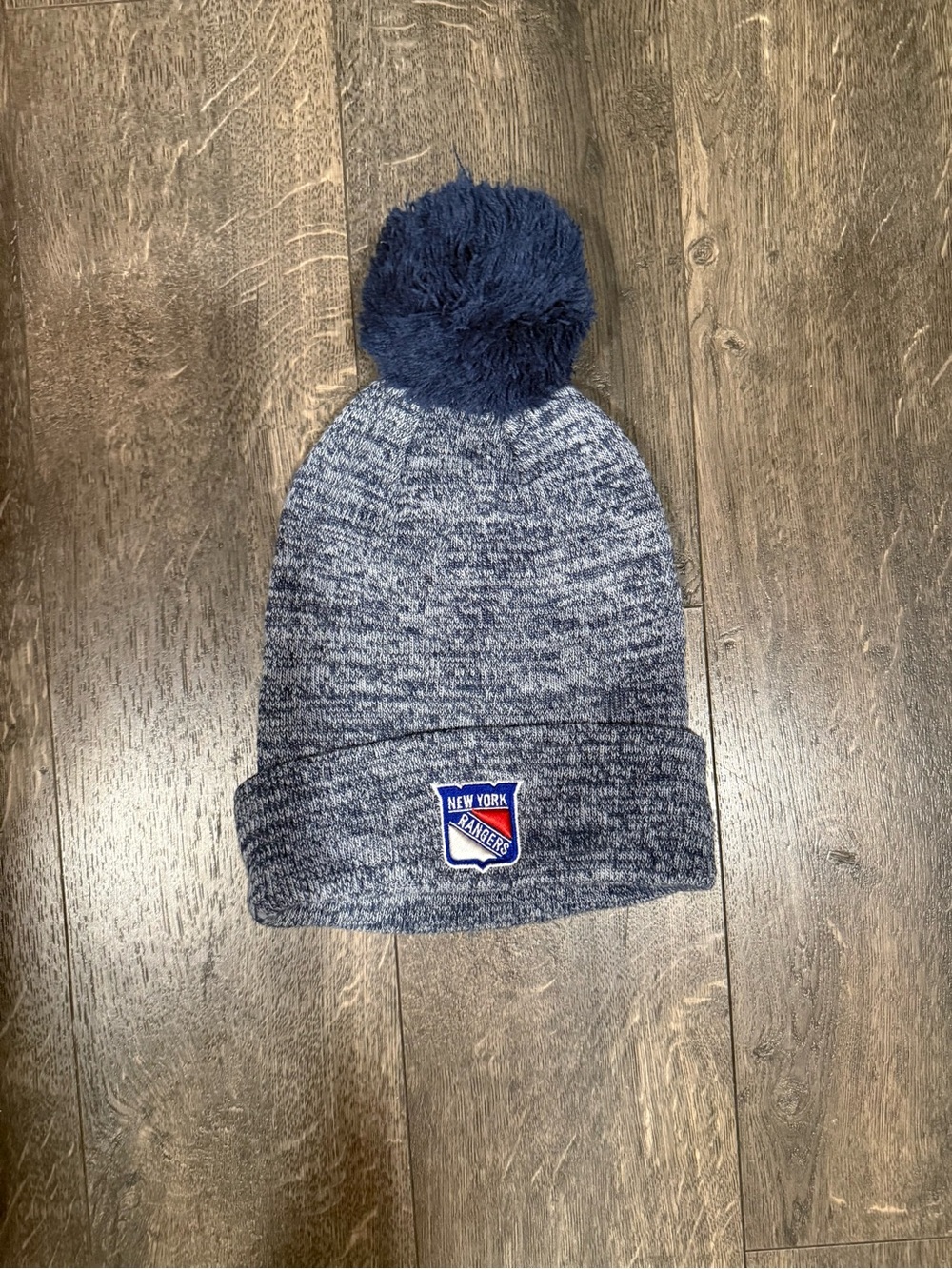 Pom Beanie - Heather Navy